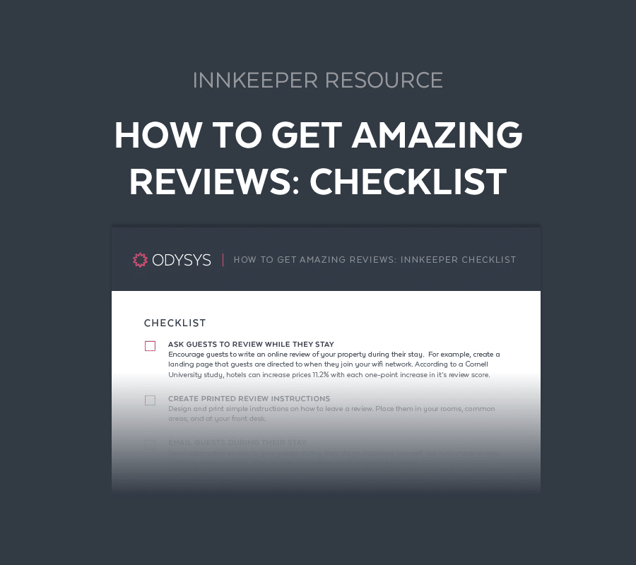 Innkeeper Resource: How to Get Amazing Reviews